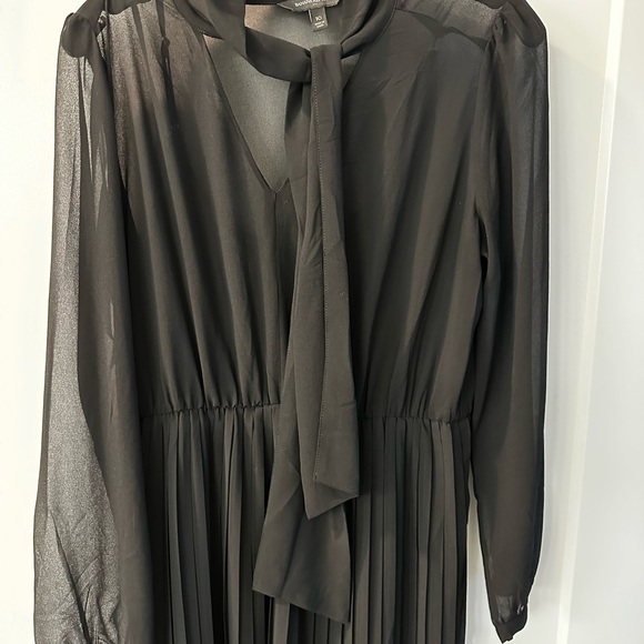 Black sheer dress with under slip - Picture 4 of 6